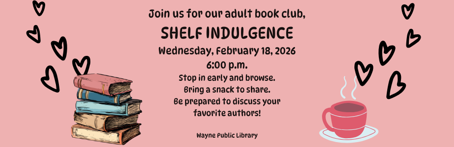 Book Club for adults 2/18/26 6pm